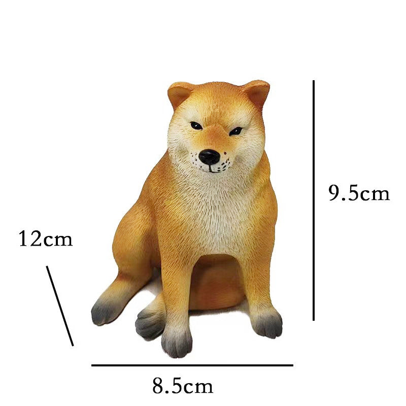 Cheems waste Shiba Inu sand sculpture dog ornament funny muscle Shiba Inu desktop decoration tide play resin crafts