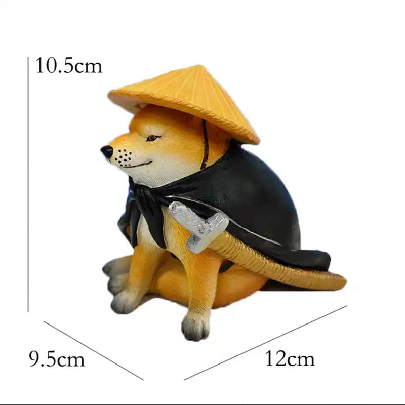 Cheems waste Shiba Inu sand sculpture dog ornament funny muscle Shiba Inu desktop decoration tide play resin crafts