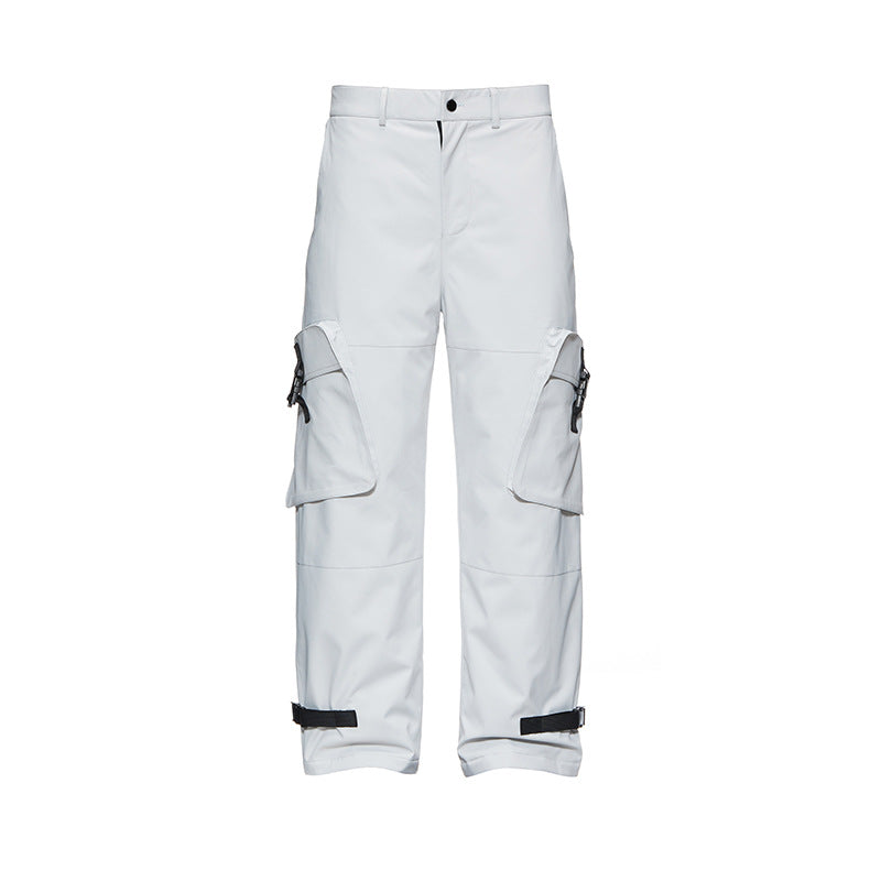 IZEXX tide brand winter velvet ski pants hard shell windproof and cold-resistant charging down pants 90 white duck down casual pants