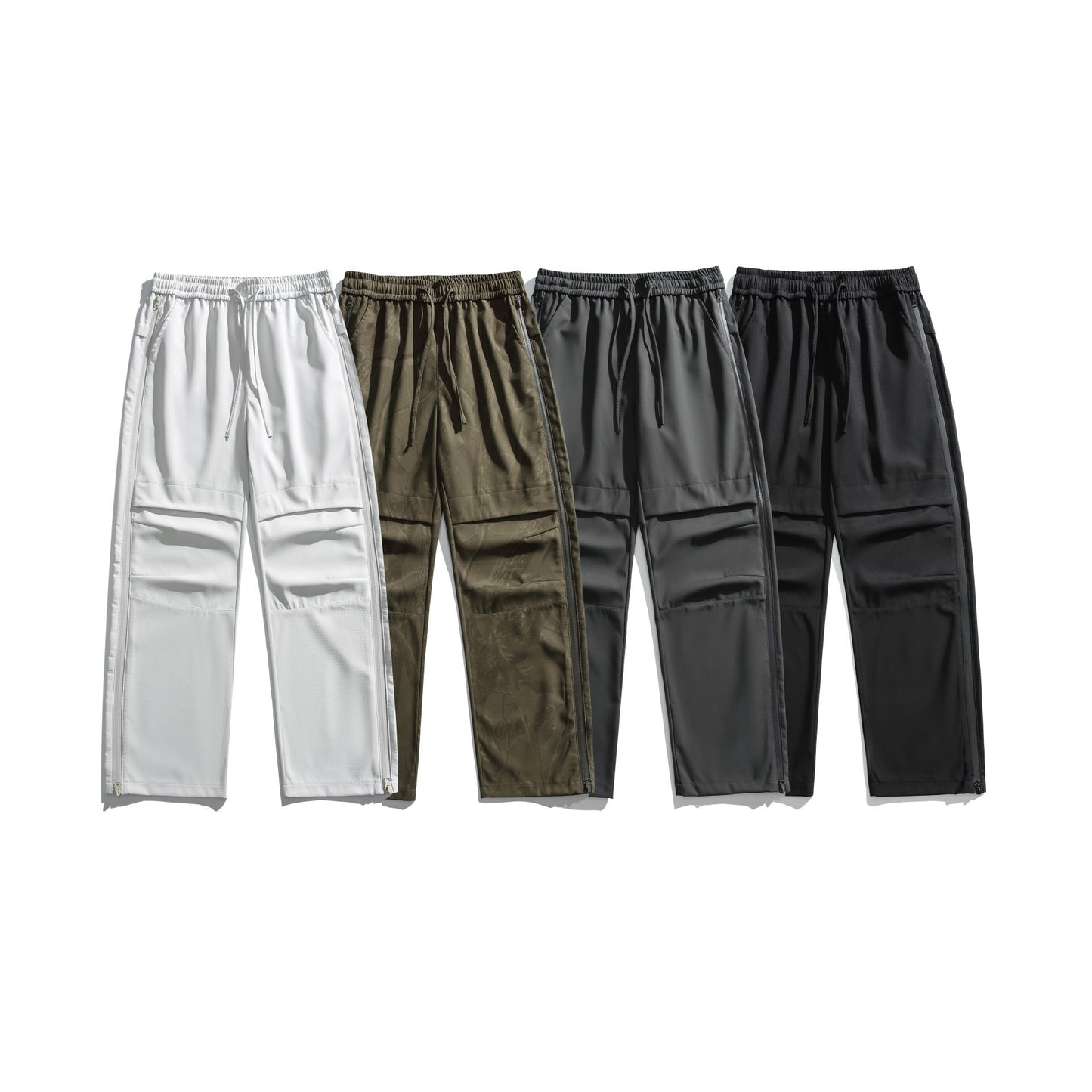 IZEXX tide brand mountain outdoor charging pants men's climbing sports side open casual pants functional wind tooling trousers