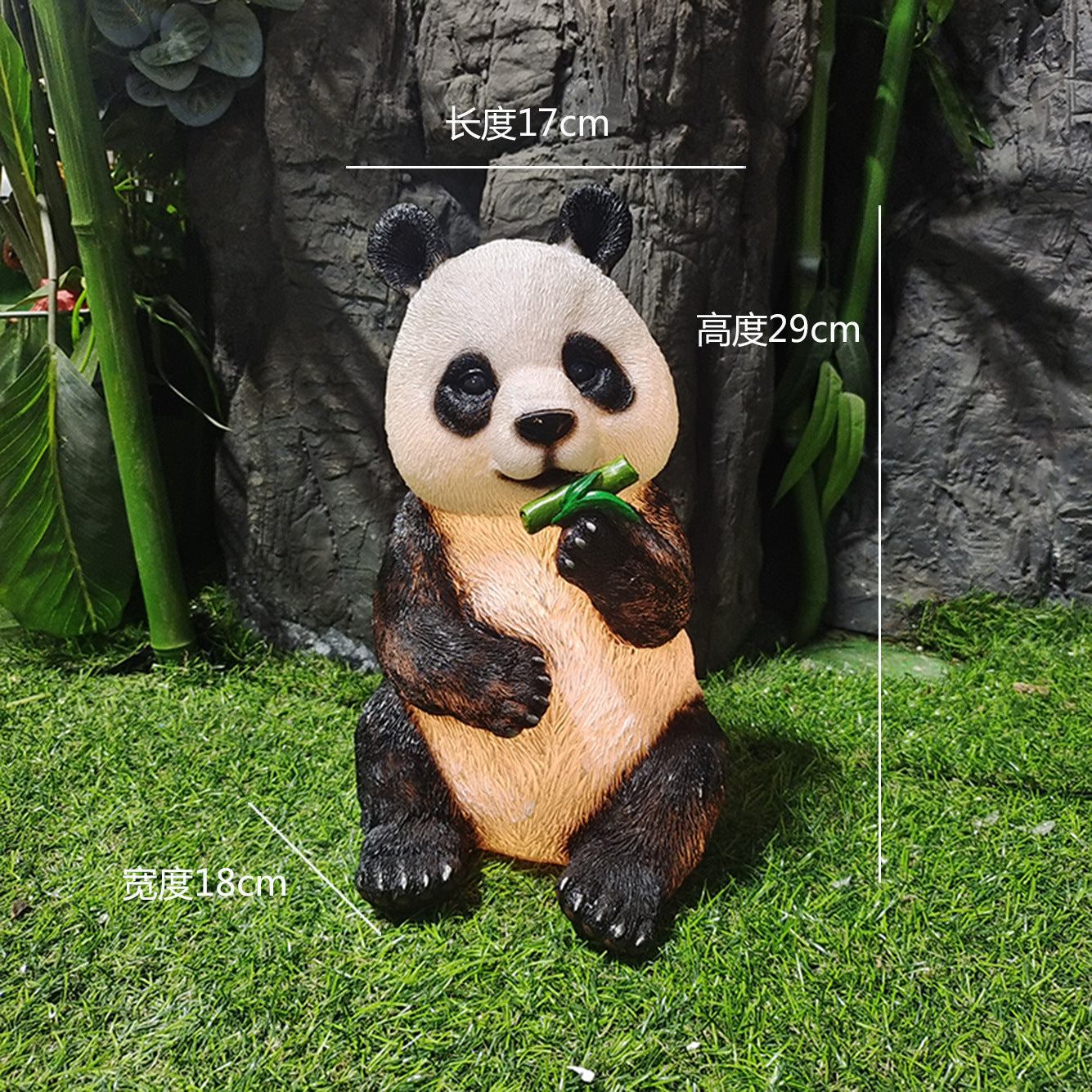 Simulated luminous small animal light Garden solar light Rabbit light Panda light Squirrel light Pig light Landscape decoration