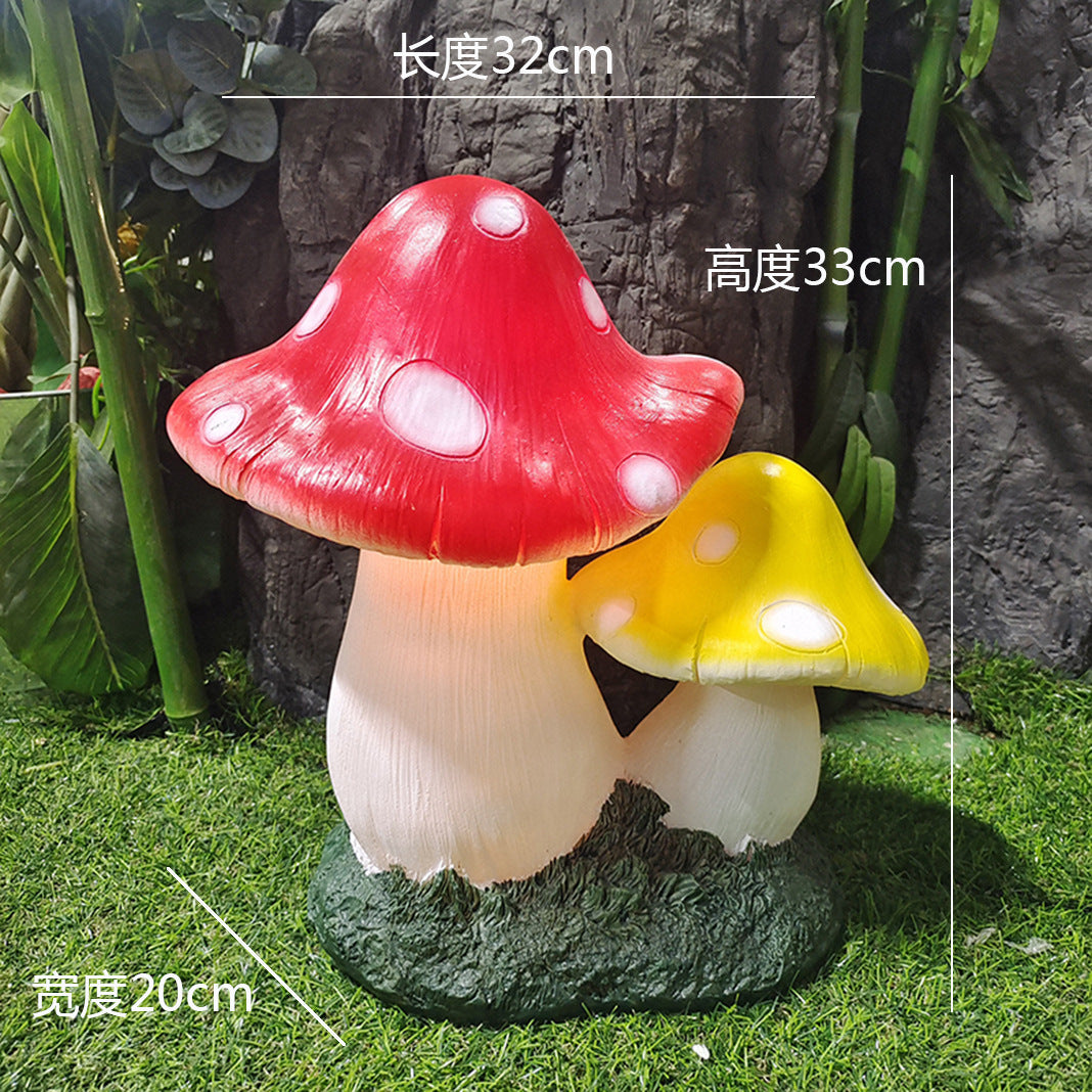 Simulated luminous small animal light Garden solar light Rabbit light Panda light Squirrel light Pig light Landscape decoration