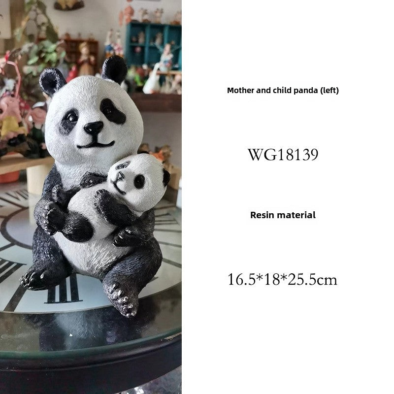 Outdoor simulation giant panda ornament animal sculpture fiberglass landscape garden park lawn villa yard decoration