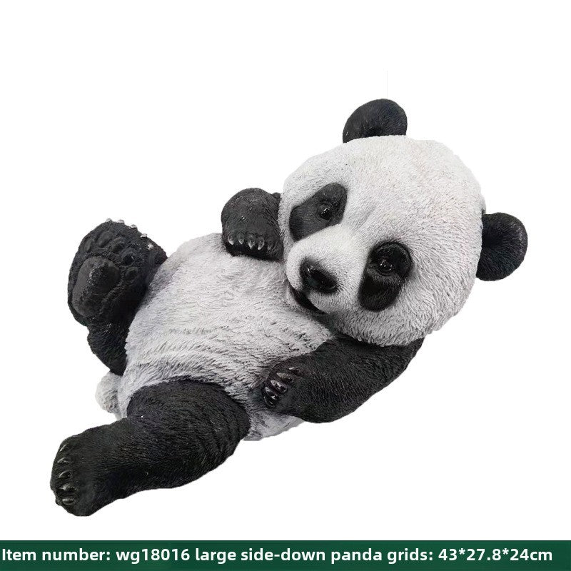 Outdoor simulation giant panda ornament animal sculpture fiberglass landscape garden park lawn villa yard decoration