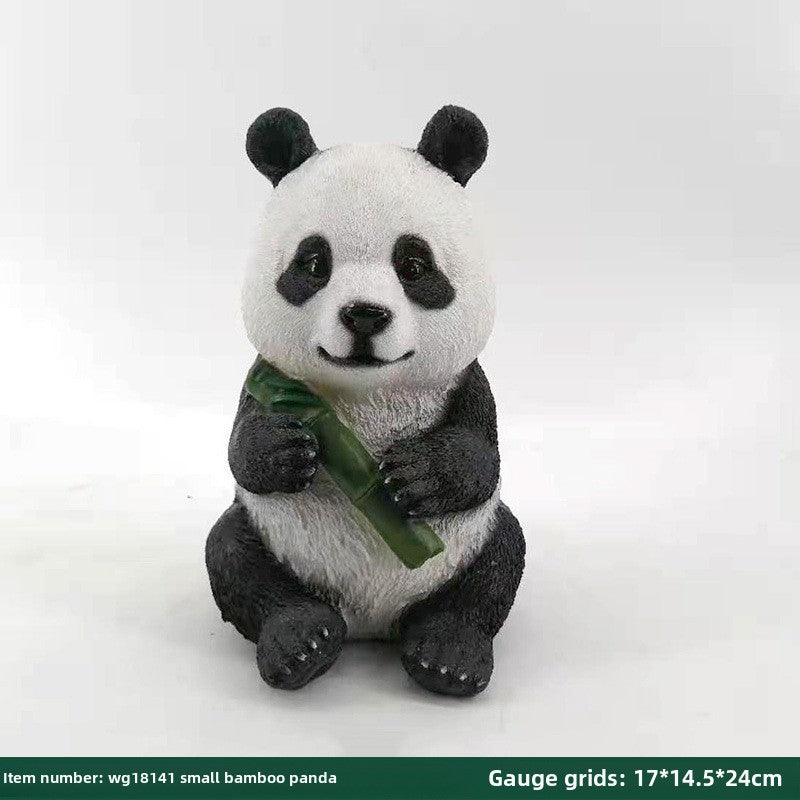 Outdoor simulation giant panda ornament animal sculpture fiberglass landscape garden park lawn villa yard decoration