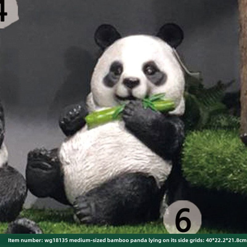 Outdoor simulation giant panda ornament animal sculpture fiberglass landscape garden park lawn villa yard decoration