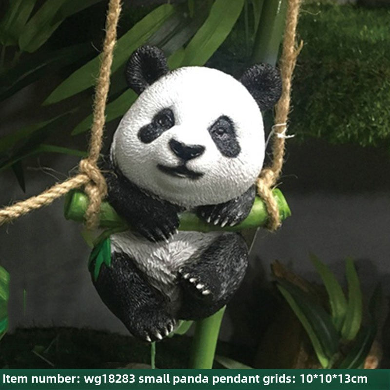 Outdoor simulation giant panda ornament animal sculpture fiberglass landscape garden park lawn villa yard decoration