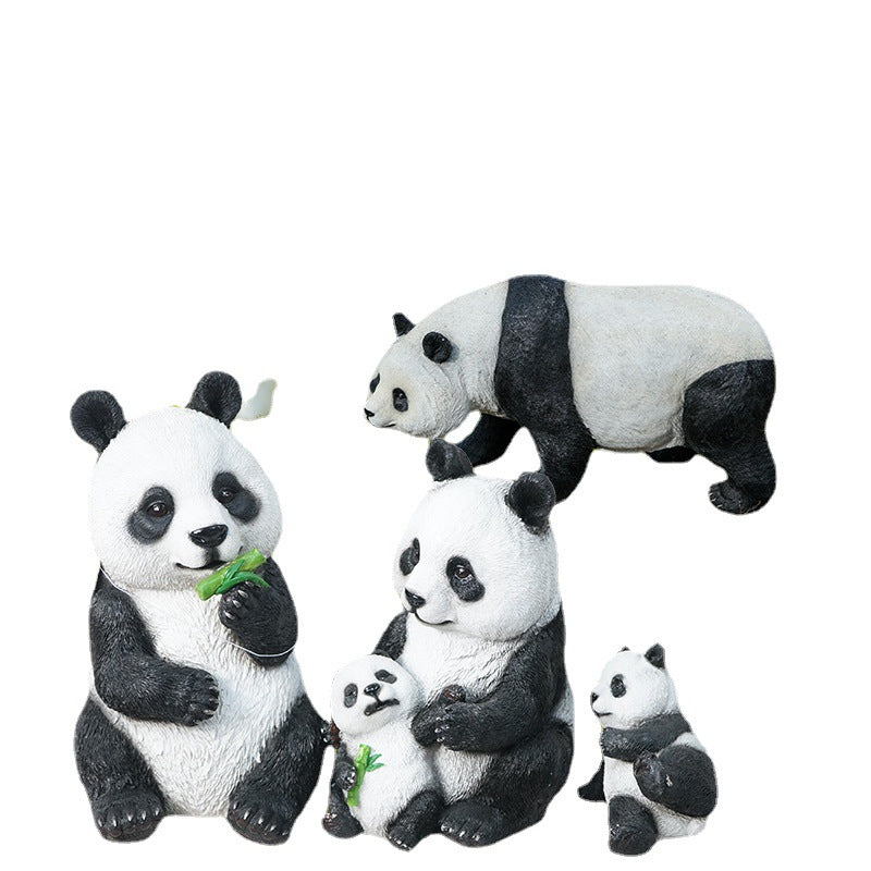 Outdoor simulation giant panda ornament animal sculpture fiberglass landscape garden park lawn villa yard decoration