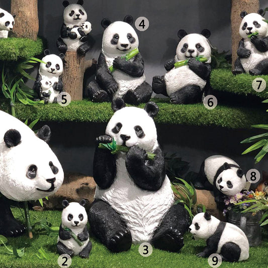 Outdoor simulation giant panda ornament animal sculpture fiberglass landscape garden park lawn villa yard decoration