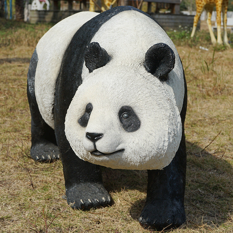 Outdoor simulation giant panda ornament animal sculpture fiberglass landscape garden park lawn villa yard decoration