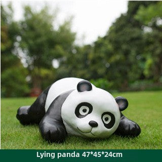 Outdoor simulation giant panda ornament animal sculpture fiberglass landscape garden park lawn villa yard decoration