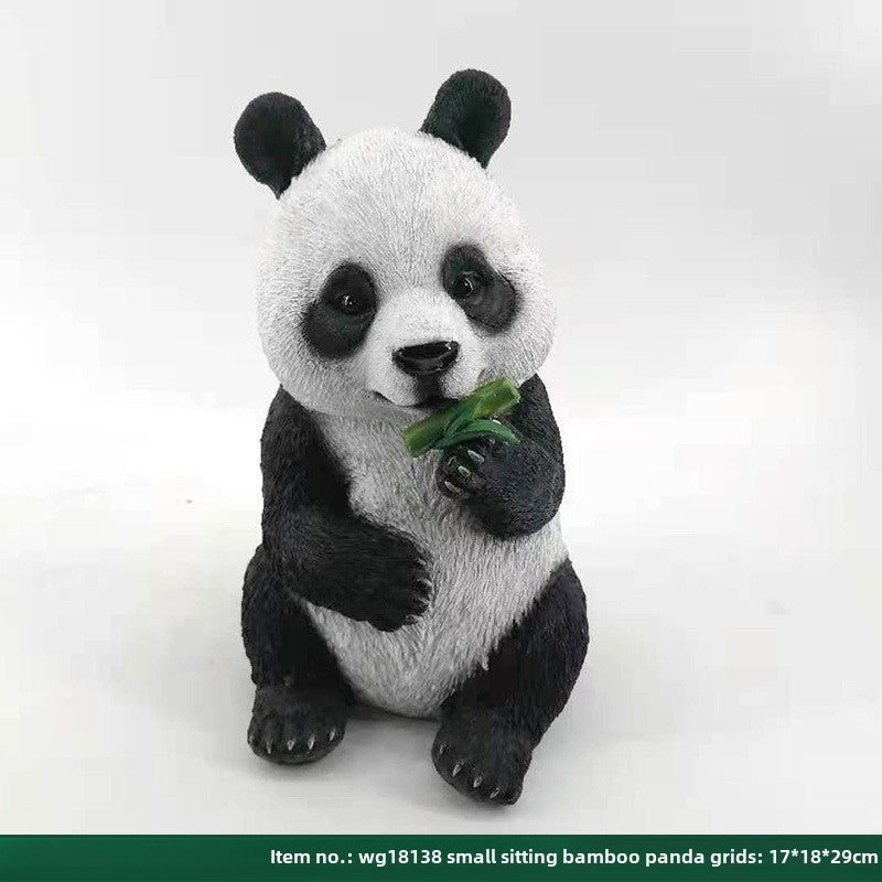 Outdoor simulation giant panda ornament animal sculpture fiberglass landscape garden park lawn villa yard decoration