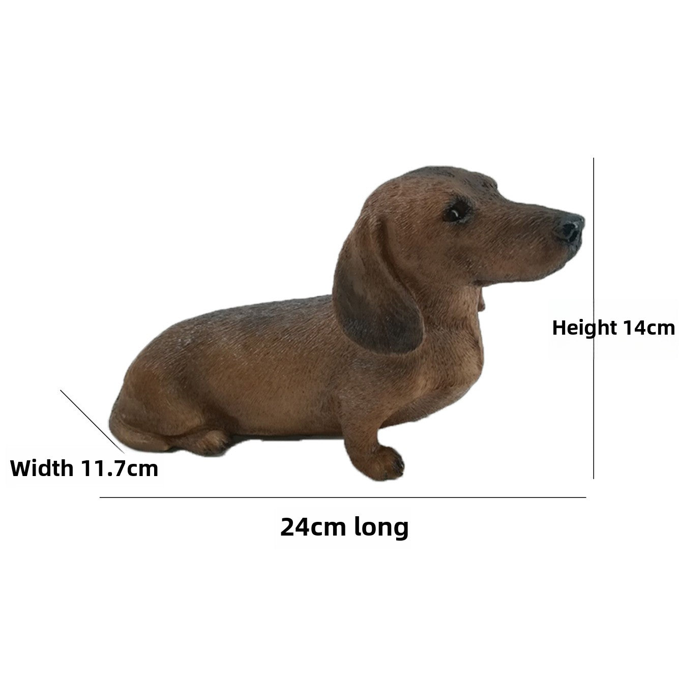 Cross-border new product simulation Dachshund dog resin ornament courtyard lawn garden landscape home entrance decoration