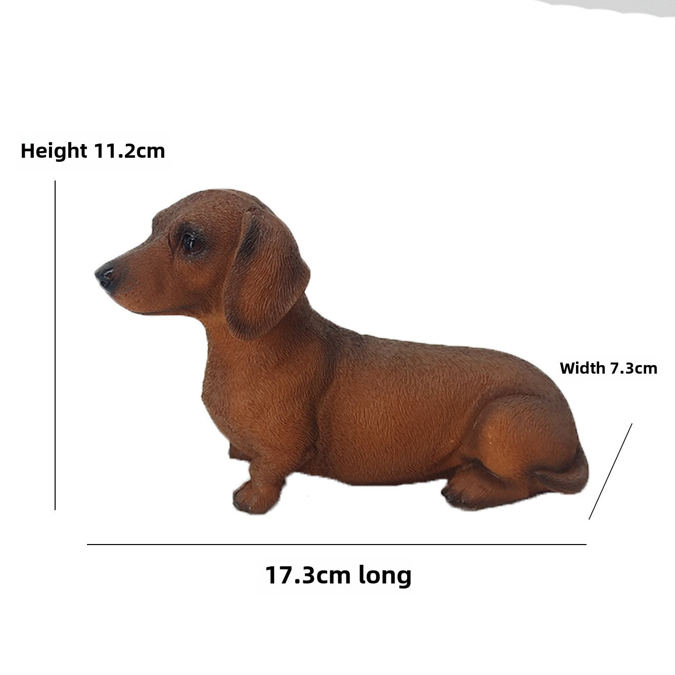 Cross-border new product simulation Dachshund dog resin ornament courtyard lawn garden landscape home entrance decoration